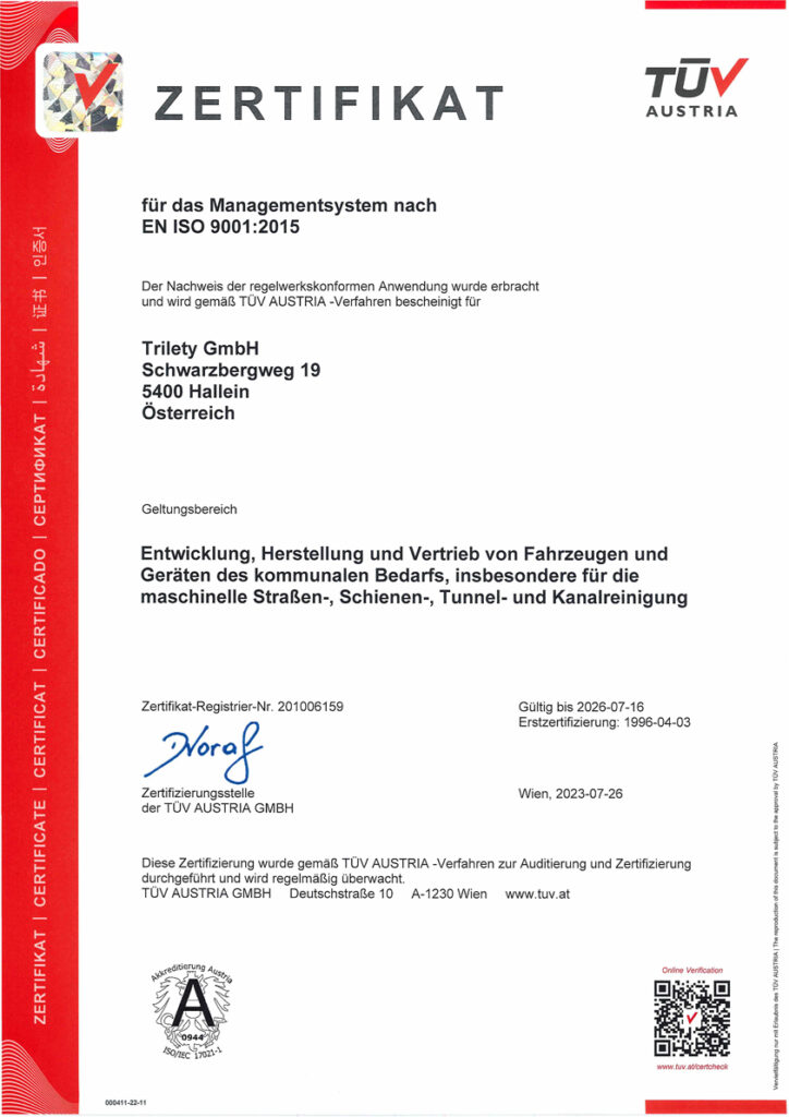 ISO 9001 ZERTIFIZIERUNG